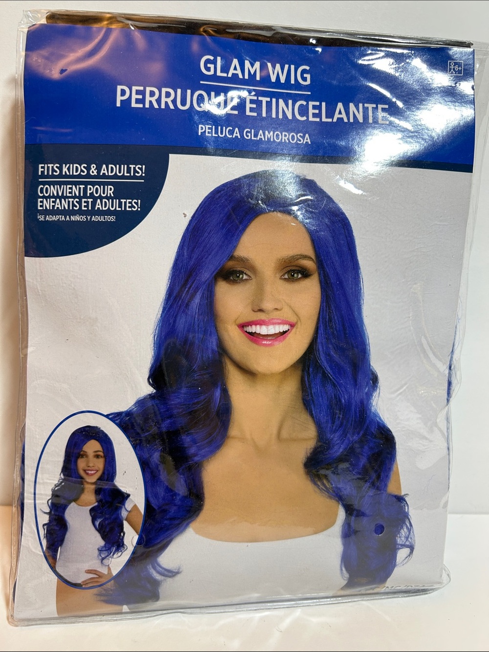 Vibrant Royal Blue Synthetic Wig
